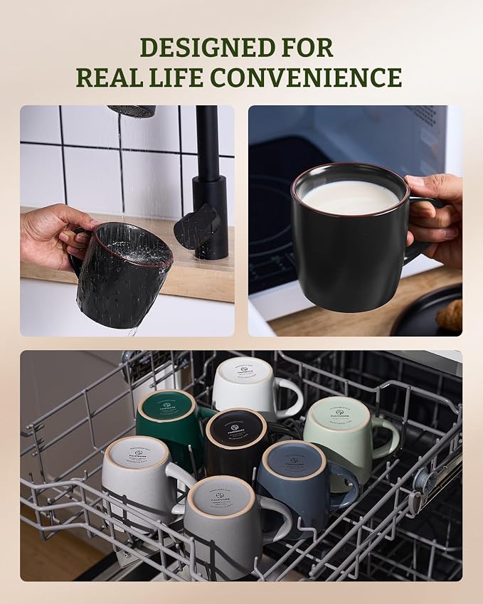 famiware Mercury Coffee Mugs 13 oz, Coffee Mugs Set of 8 - Image 6