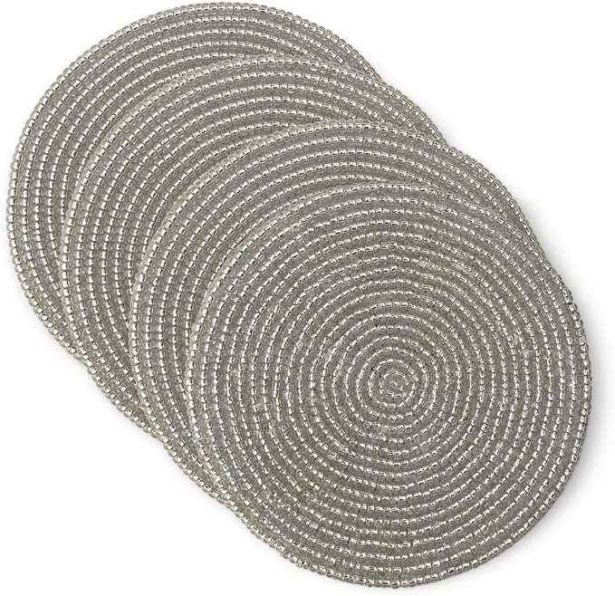 Handmade Beaded Coasters Set of 4 - Image 9