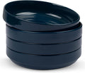 KooK Ceramic Large Pasta Bowls, Microwave and Dishwasher Safe, Shallow Serving by Kook