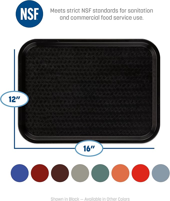 Carlisle Cafe Tray, Fast Food Restaurant Tray, 12 x 16, 1 Ct - Image 6