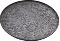 Funerom Round Galvanized Metal Tray Decorative Tray Corrugated Edges by Funerom