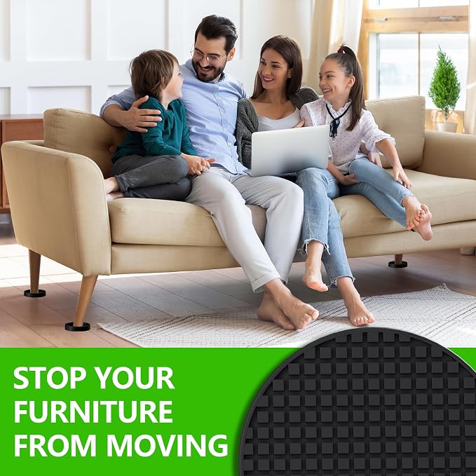 Furniture Coasters, Bed Couch Stoppers to Prevent Sliding, Protect All Types of - Image 2