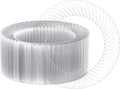 FOCUSLINE 10 Inch Clear Plastic Plates, Premium Hard Plastic by FOCUSLINE