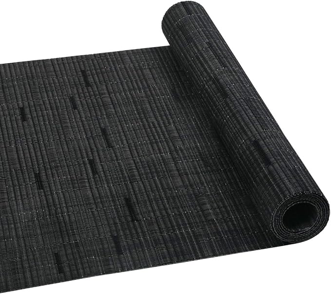 SHACOS Woven Vinyl Table Runner 12x54 inch Indoor Outdoor Table Mats Wipe Clean - Image 4