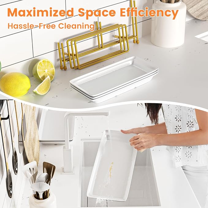 3 Tier Serving Tray, BPA Free Tiered Platter, Sturdy & Stable. - Image 4