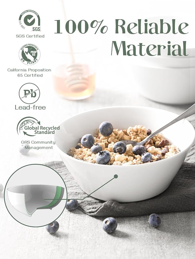 DOWAN 32 OZ Large Soup Bowls Set of 4 - Image 2