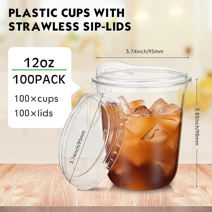 Baderke Clear Plastic Cups - Image 3