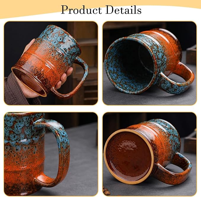 Coffee Mug, 20 Oz Coffee Cups Ceramic Tea Cup Large Coffee Mug - Image 3