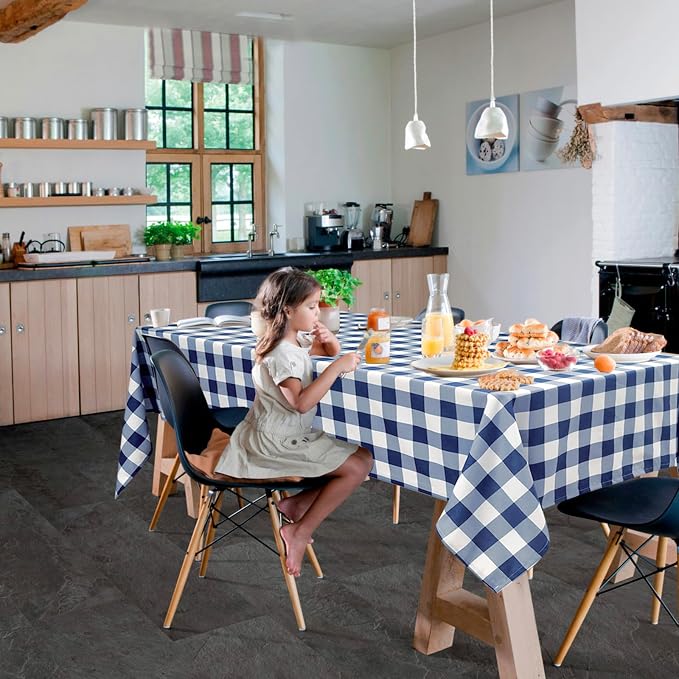 Checkered Tablecloth 2 Pack 52 x 70 inch, Stain and Wrinkle Resistant, Suitable - Image 6
