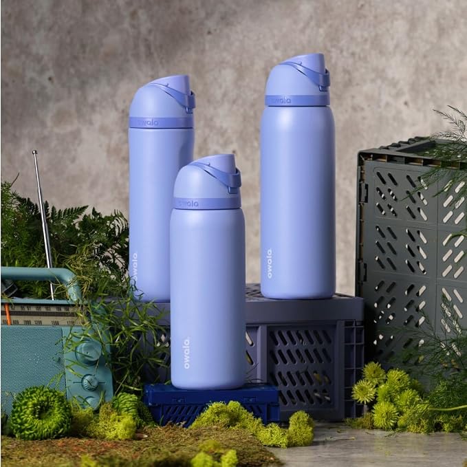 Owala FreeSip Stainless Steel Water Bottle 32 oz Out of the Blue - Image 7