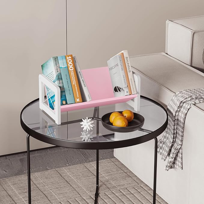 ELITEROO Tabletop Bookshelf, Simple Wood Book Organizer - Image 2