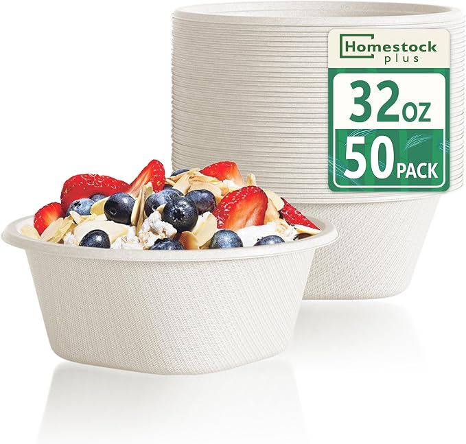 Disposable Soup Bowls 32 Oz by Homestockplus