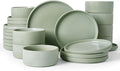 Famiware Star Ceramic Plates and Bowls Sets, Reactive Glaze Dishes by Famiware