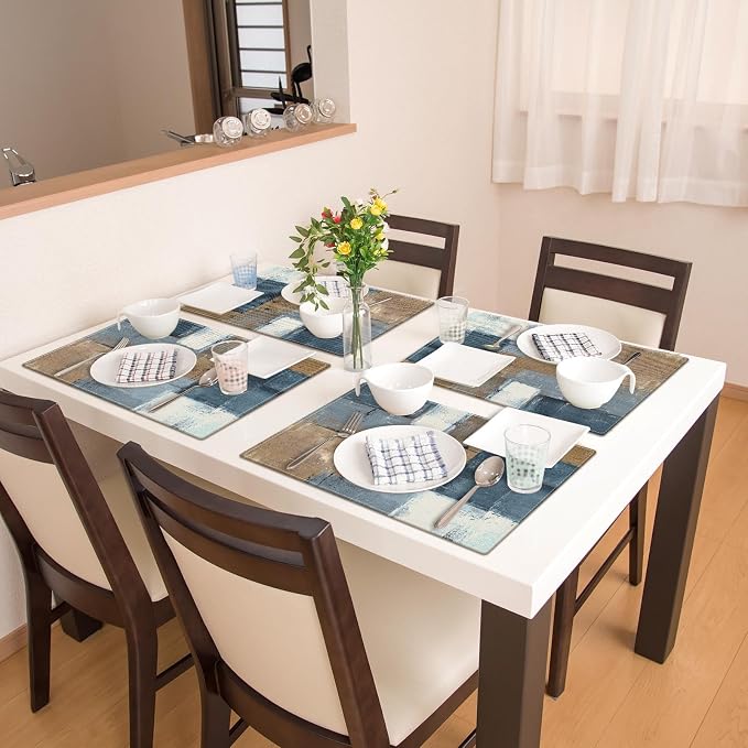 Emvency Farmhouse Placemats Set of 4, 12x18 Inch - Image 6