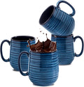 HASENSE Coffee Mugs Set of 4, 12 Ounce Ceramic Coffee Cups by Hasense