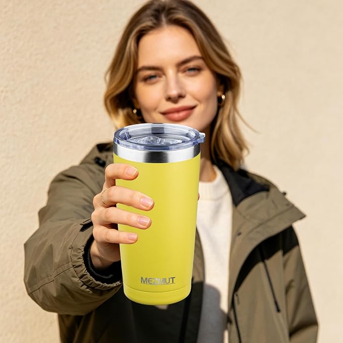 MEZMUT 20oz Insulated Tumbler Cup Travel Coffee Mug - Image 7