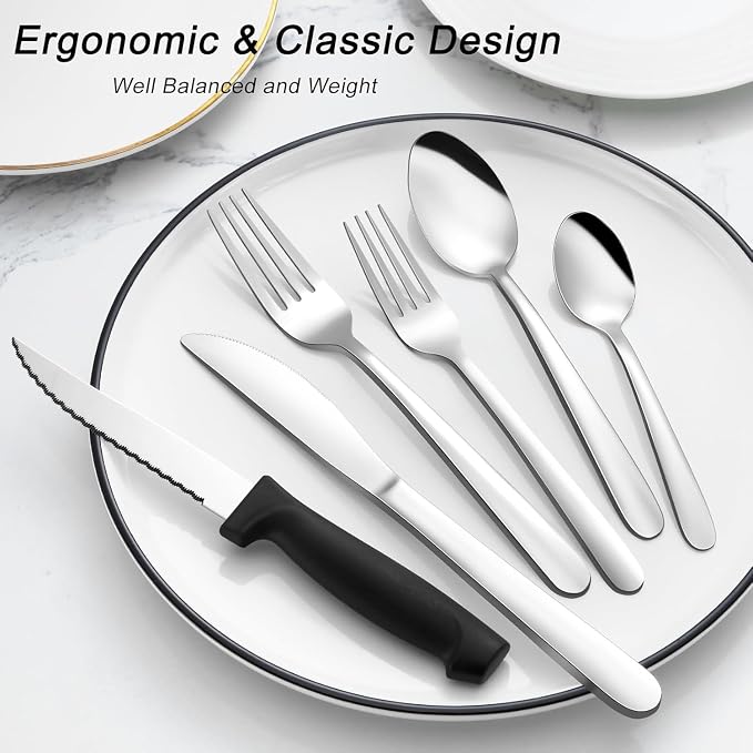 Pleafind 24-Piece Silverware Set - Image 6