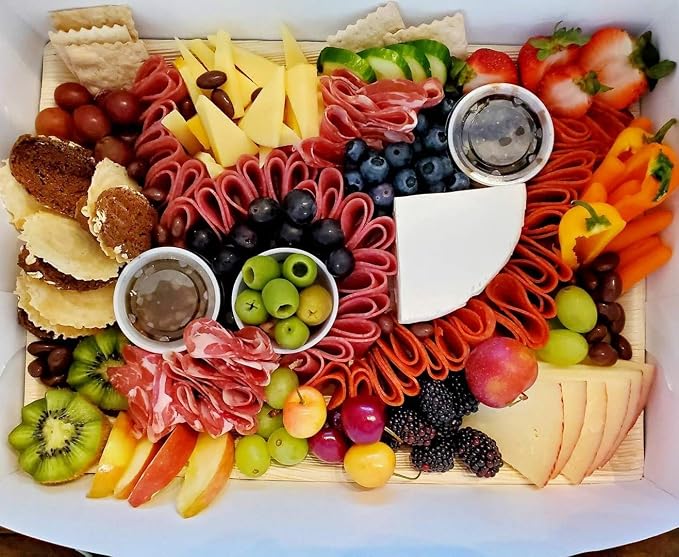 Disposable Bamboo 14" x 10" Trays Bamboo Serving Platters, Disposable Boards - Image 8