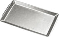 15.8" x 9.5" Large Serving Trays Vintage Style Stainless Steel Heavy-Duty Large by SANQIAHOME