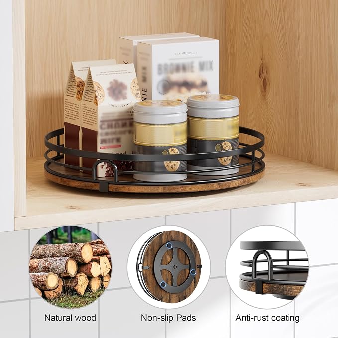 LAMU 12'' Lazy Susan Turntable Organizer - Image 3