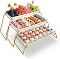 Bumusty Large 3-Tier Melamine Serving Tray Set, 17 x 8.7 in, Birthdays and by BUMUSTY