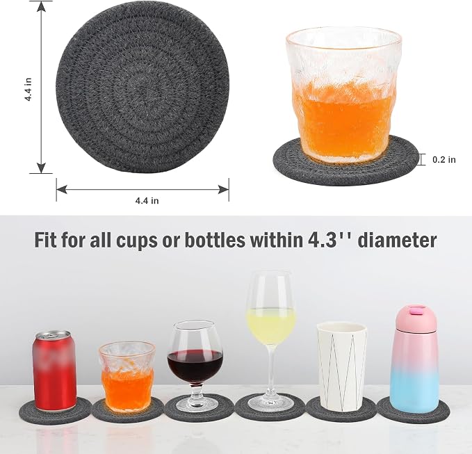 ABenkle 8 Pcs Drink Coasters - Image 2