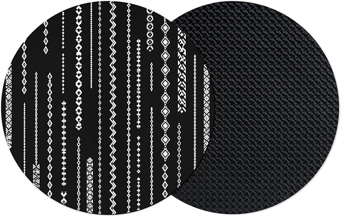 Contemporary Geometric Coasters Set of 2, Absorbent Coasters by Unknown