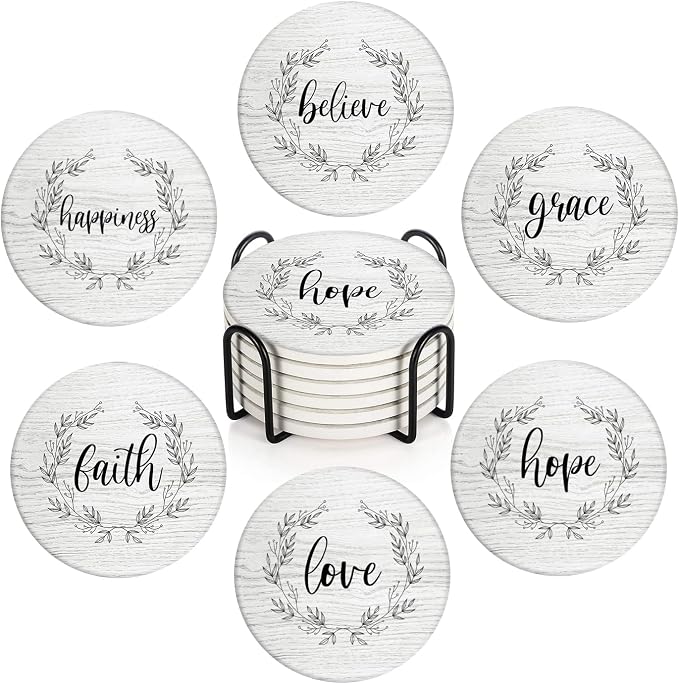 Coasters for Drinks, Ceramic Stone by Britimes