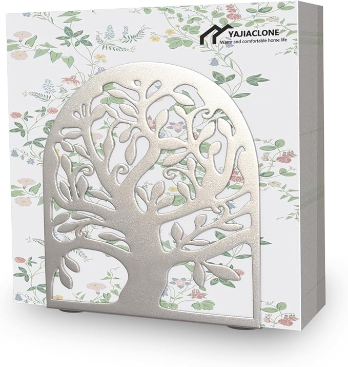 Silver Metal Tree of Life Napkin Holder by YAJIACLONE