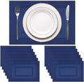 PIGCHCY Placemats Set of 12 Washable Durable Place Mats Vinyl Heat Resistant by PIGCHCY