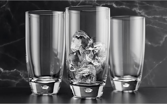 Glaver's Highball Glasses Set Of 4, 16 Oz. Drinking Glasses, Unique Water Glass - Image 6