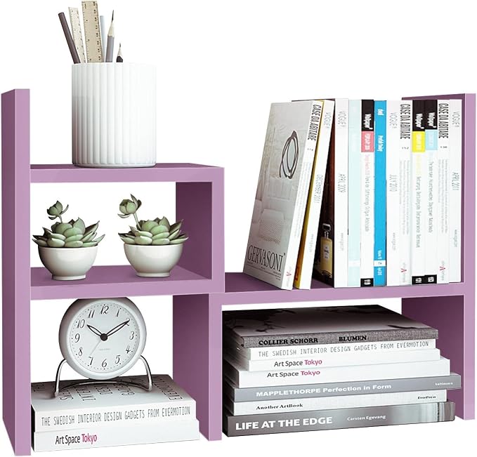 Jerry & Maggie Desktop Organizer Office Storage Rack Adjustable Wood Display - Image 8