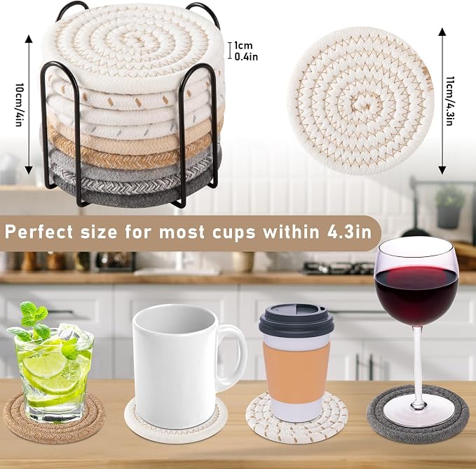 OIAHOMY 10 Pcs Drink Coasters - Image 2