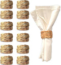 Set 12 Water Hyacinth Napkin Rings, Handwoven by Laquedecraft | Handwoven 100% by Laquedecraft