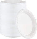 800 Count Disposable 7 Inch White Plastic Plates by PLASTICPRO