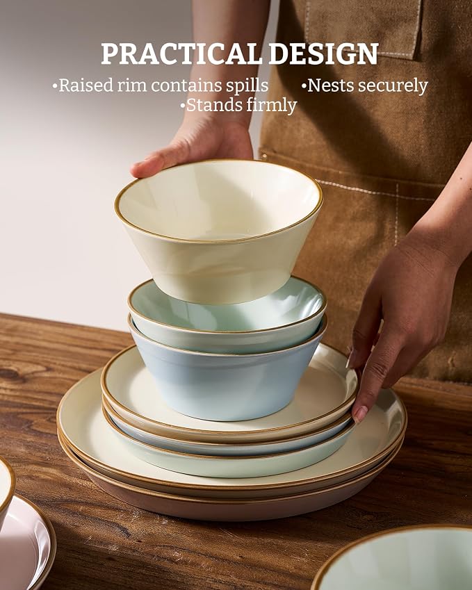 Famiware Saturn Stoneware Dishes Dinnerware Set - Image 6