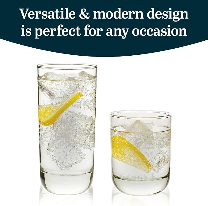 Polaris Tumbler & Rocks Drinking Glasses Set of 16, and More - Image 3