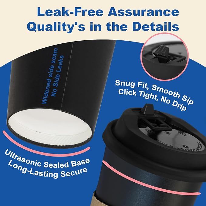 12 oz 500 Pack Coffee Cups - Image 4