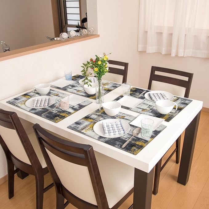 Emvency Farmhouse Placemats Set of 4, 12x18 Inch - Image 6