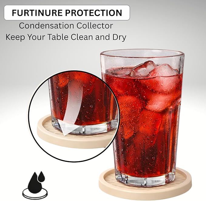 Soft, Shockproof & Safe – Unique 3‑Style Silicone Rubber Coasters Set - Image 4