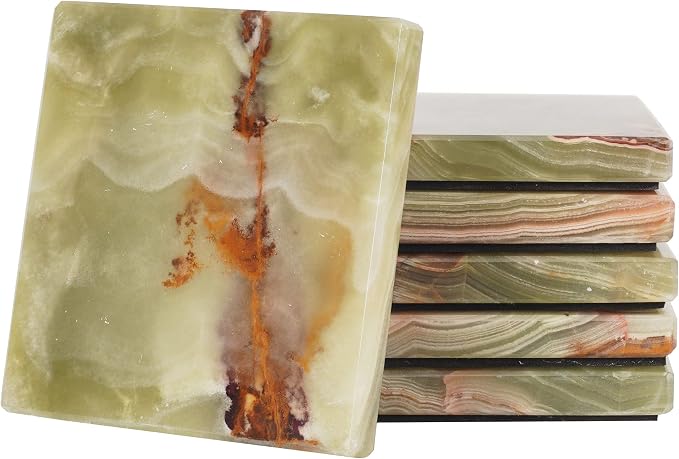 Radicaln Square Marble Coasters Set of 6 by RADICALn