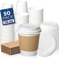 Fit Meal Prep 50 Pack 10 oz Disposable Coffee Cups by FMPBRANDS
