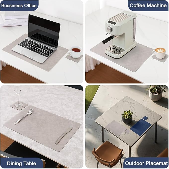 Vinyl Placemats Set of 6, Dual Sided Place Mats - Image 6