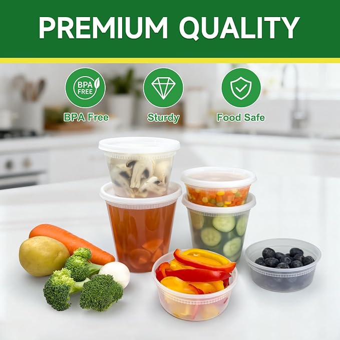 Dealusy 60 Set Deli Containers - Image 3