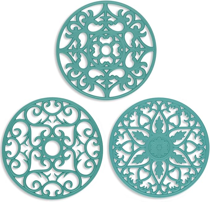 ME.FAN Trivets for Dishes/Pots/Pans, Flexible/Durable/Non Slip Hot Pads to by MEFAN
