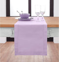 Solino Home Cotton Linen Dining Table Runner Lavender Woven, 14 x 120 in | by SolinoHome