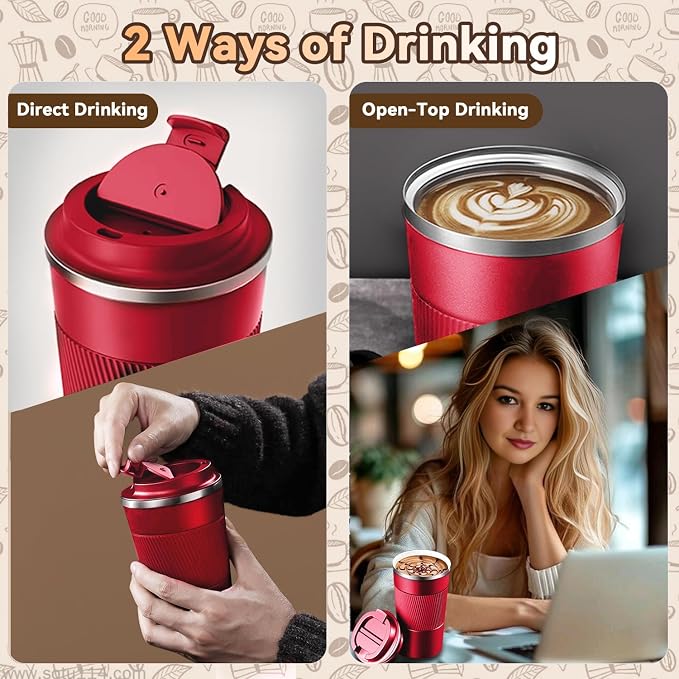 17OZ Travel Coffee Mug Insulated Coffee Cup - Image 8