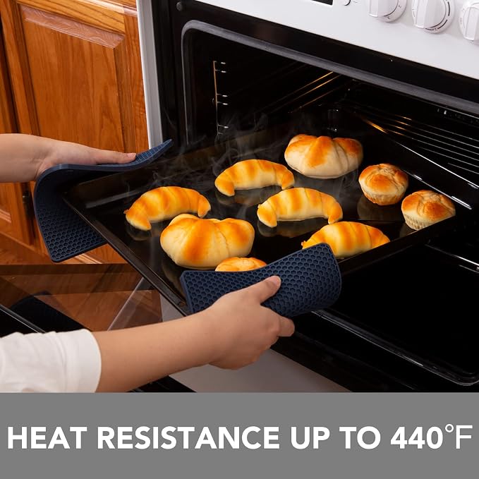 4 Pack Trivets for Hot Dishes | Hot Pads for Kitchen, Silicone Pot Holders for - Image 4
