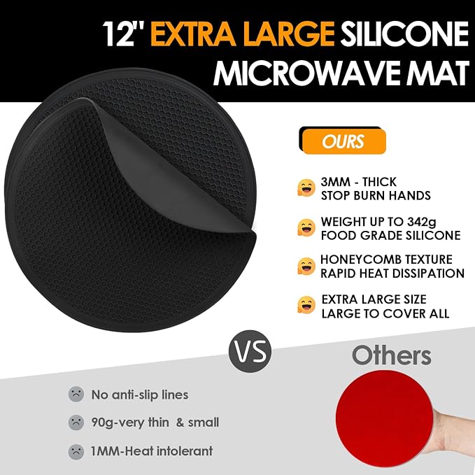 Silicone Microwave Mats, Silicone Cover Pad - Image 3