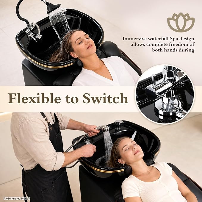 Shampoo Bowl and Chair Set of 2 - Image 5